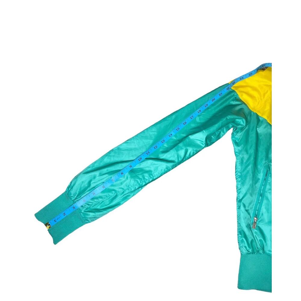 Nike Windrunner Women's Jacket Teal Yellow Windbreaker Jacket Size Small - EUC - Picture 10 of 12
